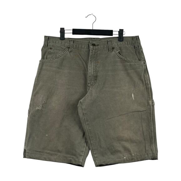 Vintage Dickies Distressed Denim Shorts 34 - Picture 1 of 7